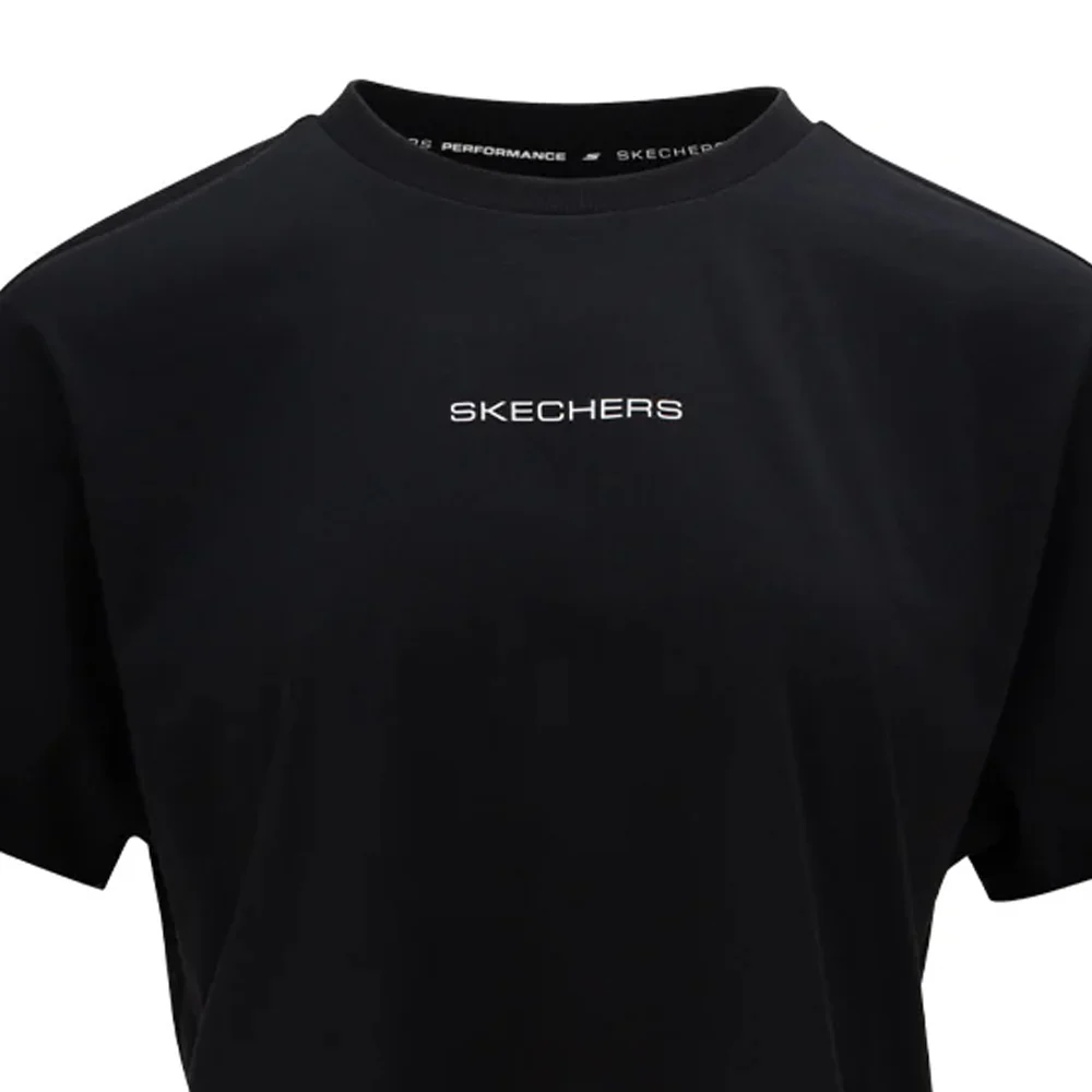 SKECHERS Dynamic Walking Performance Women's Training T-Shirt - Black - 2XL (US SIZE)