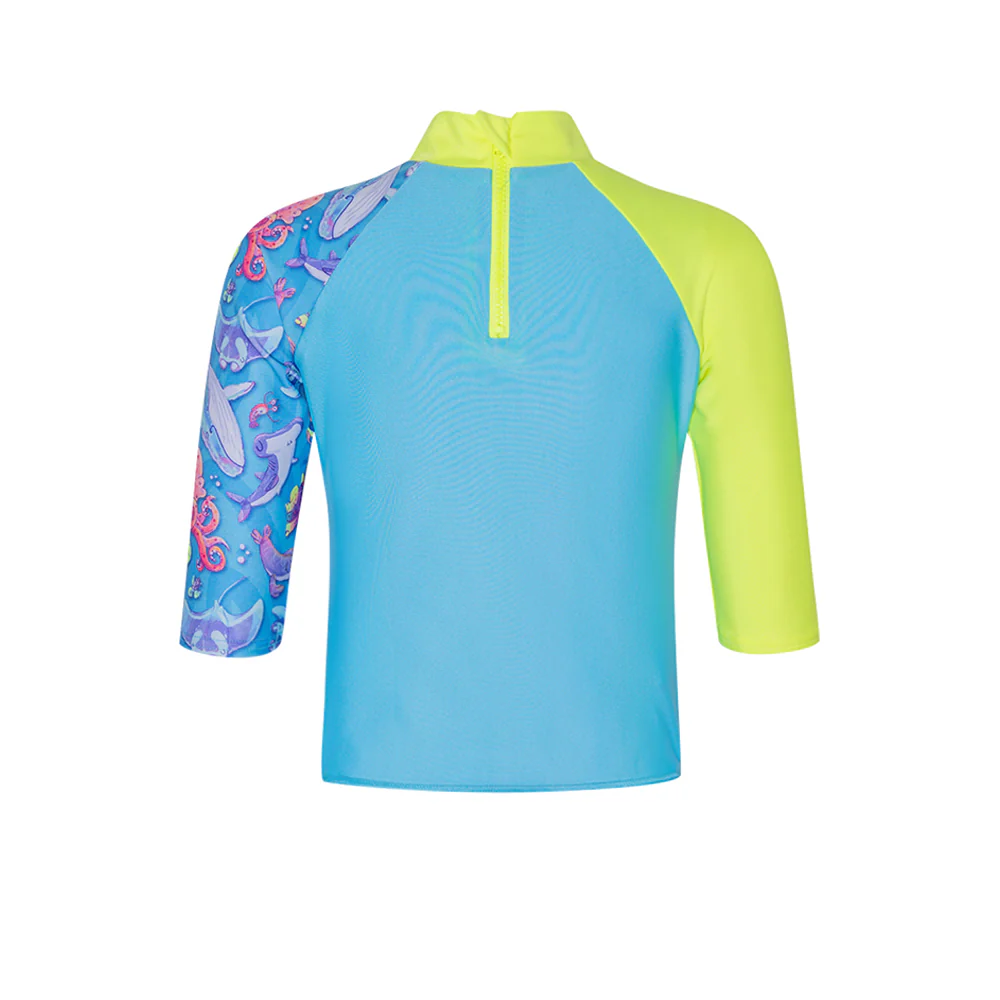 SPEEDO Digital Long Sleeve Boys Rashguard - Blue - 2 YEARS