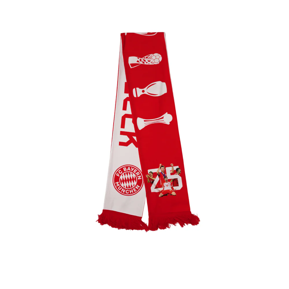 FC BAYERN MUNCHEN Thomas Muller Scarf - Red - ONE SIZE