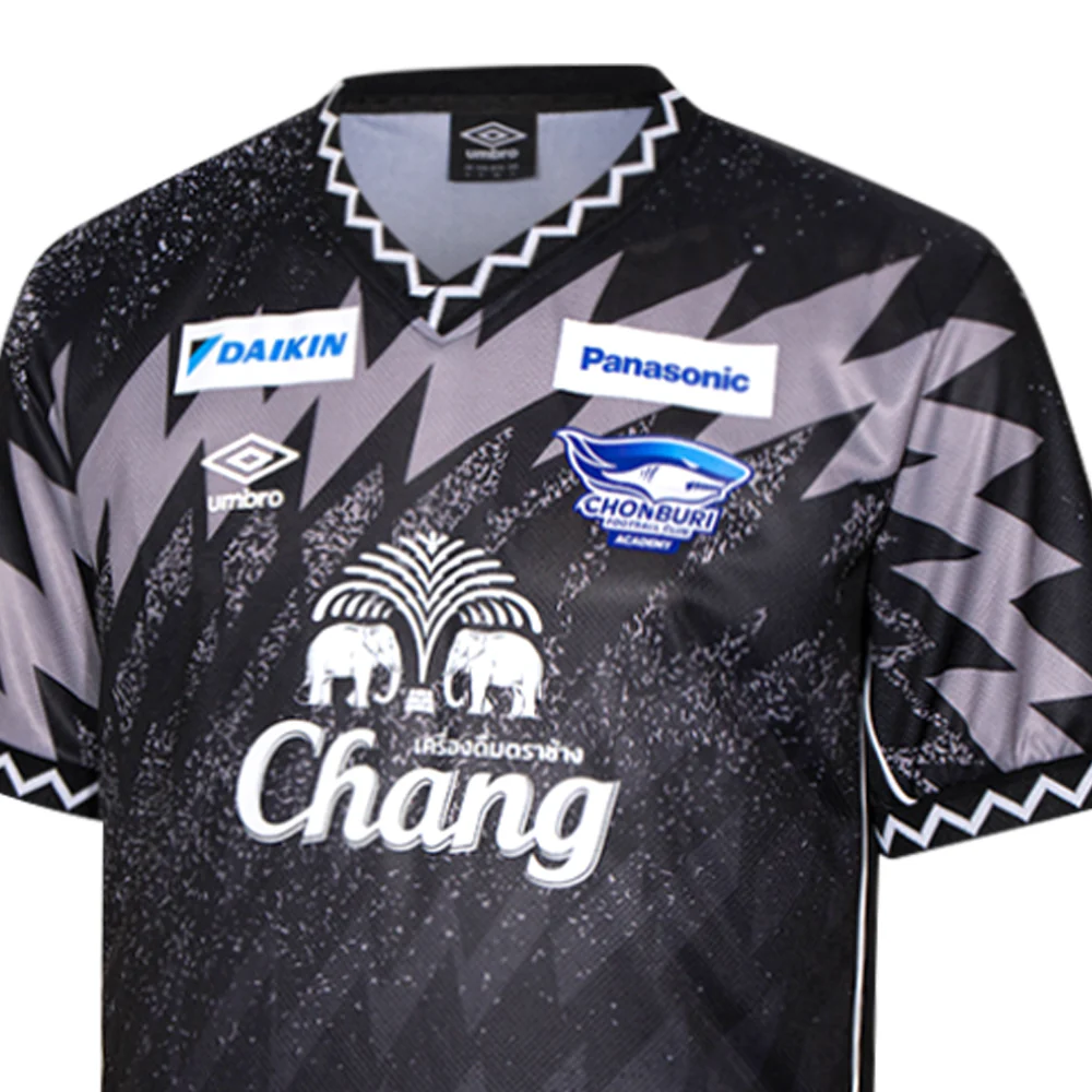 UMBRO Men's Chonburi FC 2025/26 Goalkeeper Jersey - Black - 2XL (ASIAN SIZE)