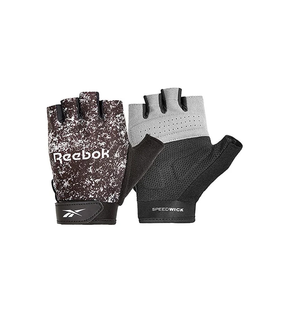 REEBOK Fitness Men's Training Gloves - Black - M (US SIZE)