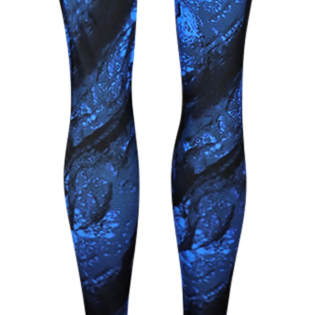 REEBOK Lux Bold Printed Women's Training Leggings - Black - L (US SIZE)