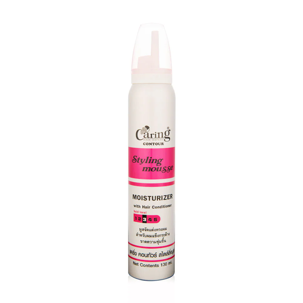 Caring Contour Styling Mousse with Moisturizer Pink 130ml