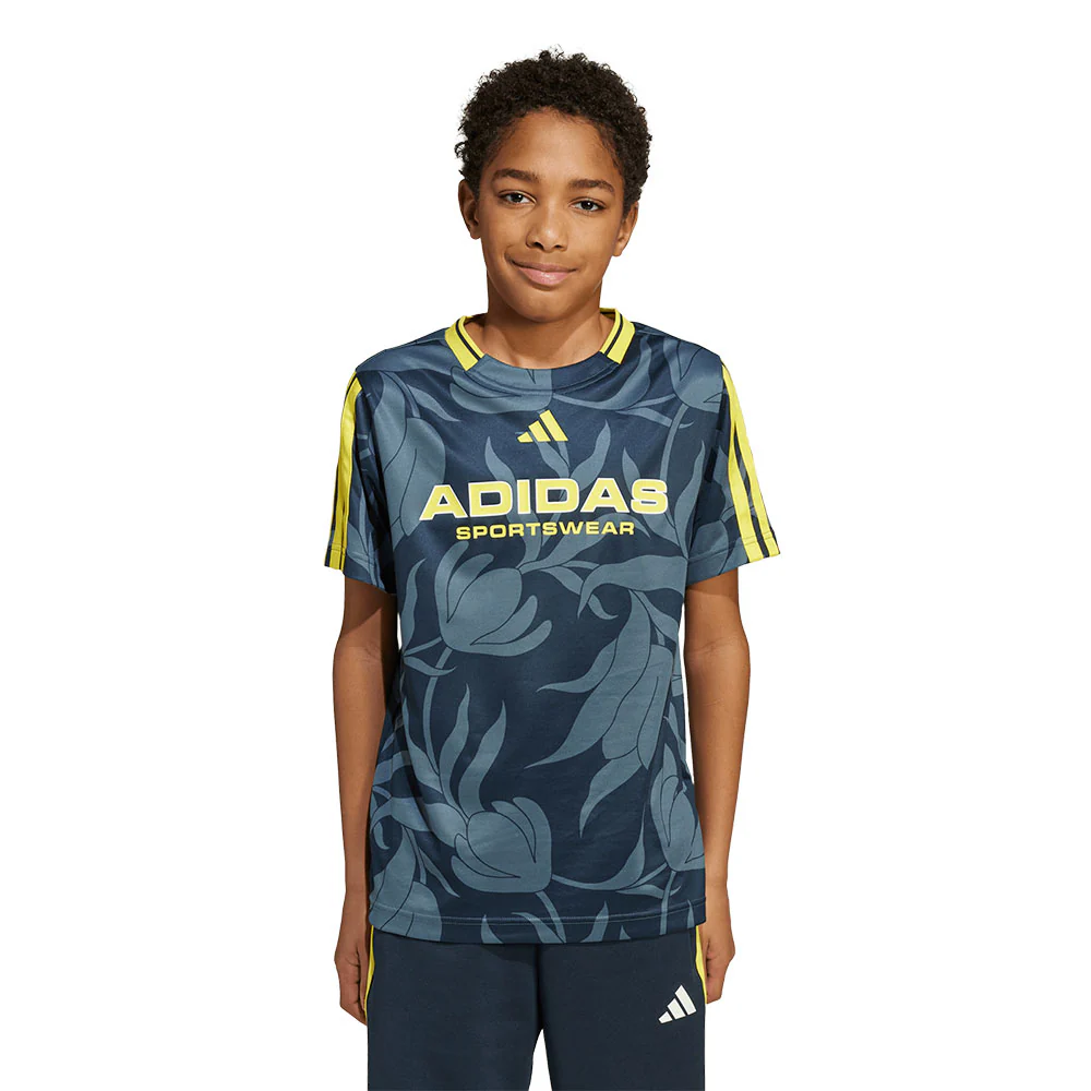 ADIDAS House of Tiro Allover-Print Kids Football Jersey - Blue - 140 CM