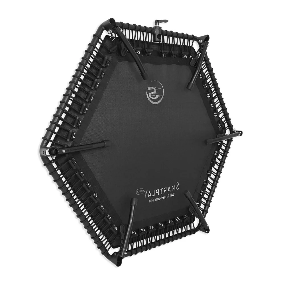 Smartplayonly แทรมโพลีนเกรดเยอรมัน รุ่นซุปเปอร์บันจี้ยางยืดทรงหกเหลี่ยม ขนาด 50 นิ้ว สีชมพู - Pink - One Size