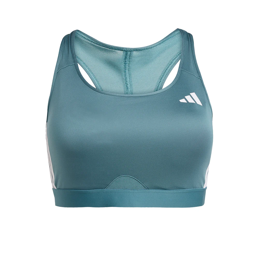 ADIDAS Powerreact Train Medium-Support 3-Stripes Women's Sports Bra