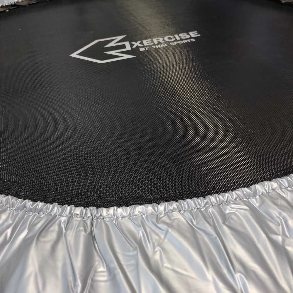 THAISPORTS แทรมโพลิน 48"-120ซม. มีราวจับและพับได้ - Grey - ONE SIZE