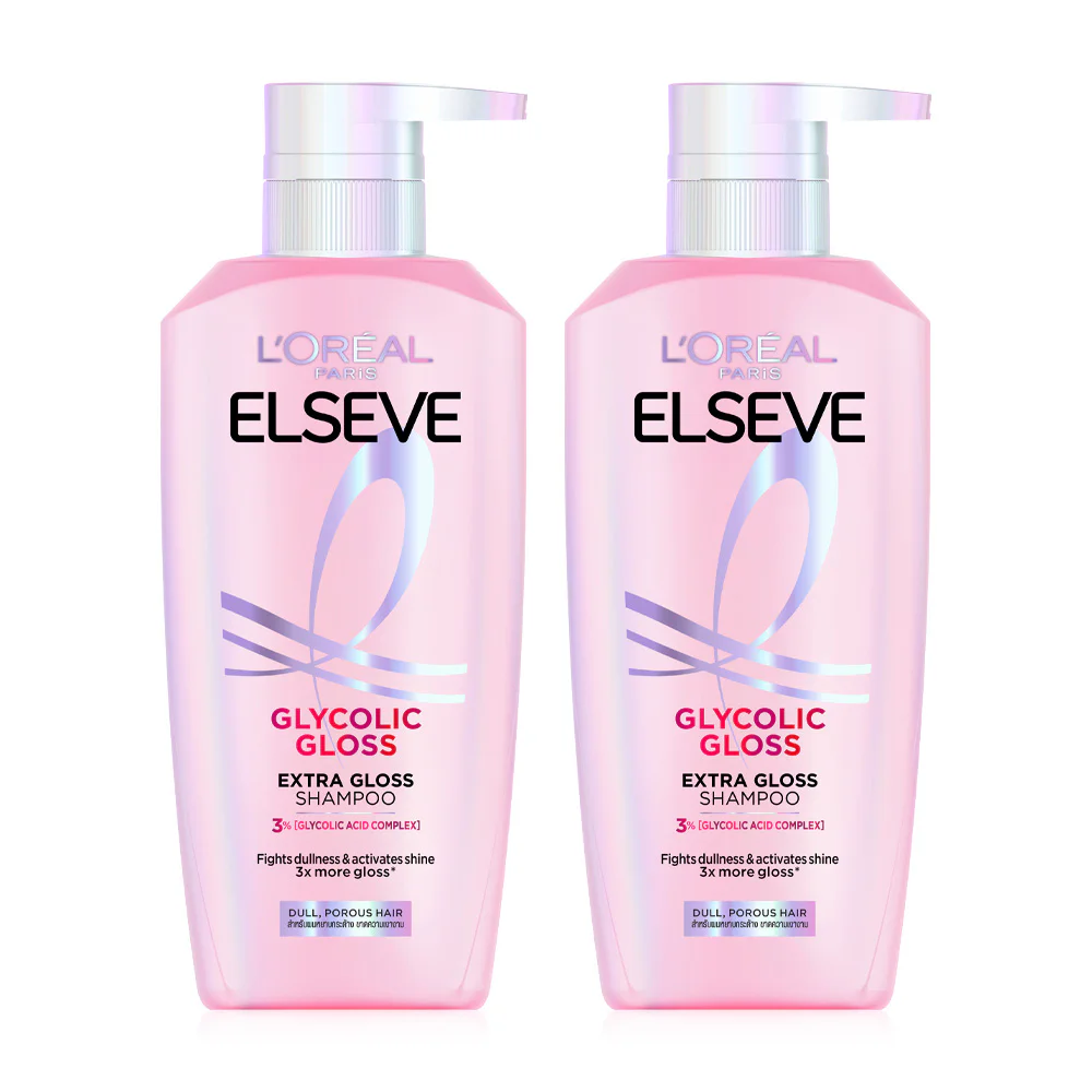 Шампунь Loreal Paris Elseve Glycolic Gloss Extra Gloss [400 мл x 2]