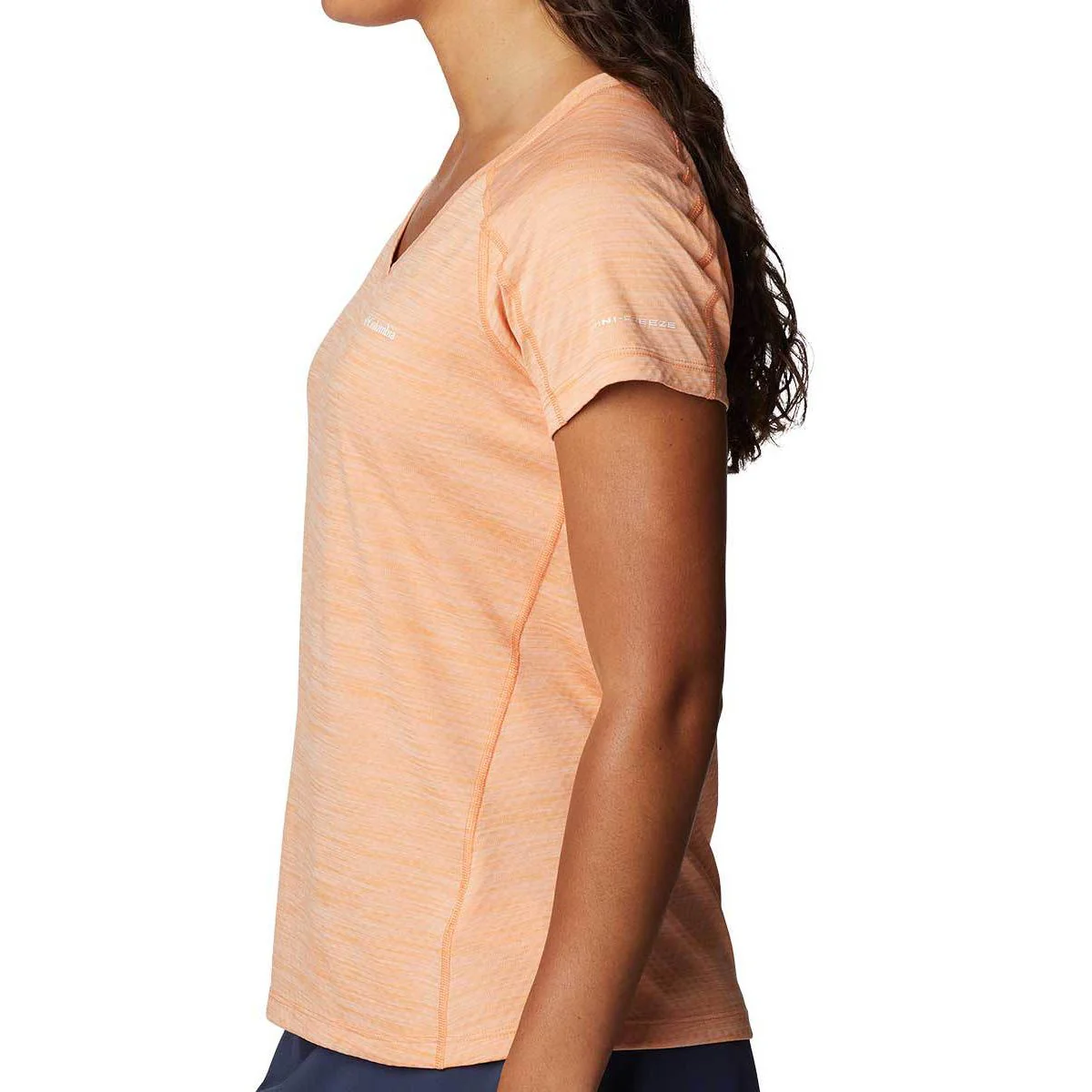 Женская тренировочная футболка Columbia Zero Rules — цвет оранжевый, размер L (американский размер)