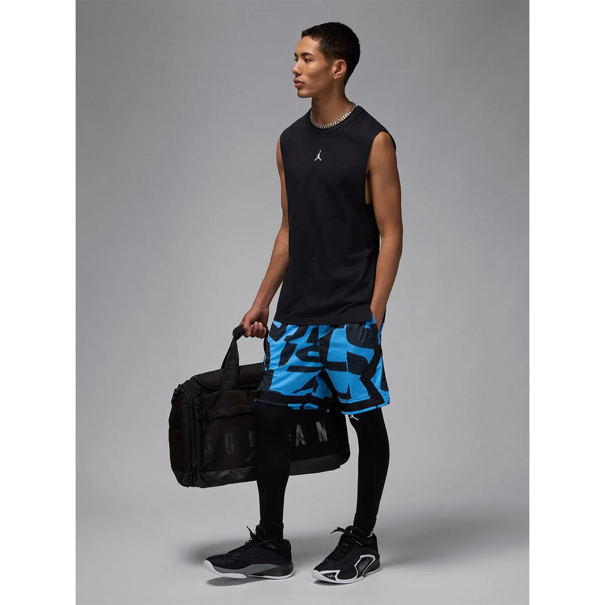 Мужские шорты Nike Jordan Sport Dri-FIT Mesh Basketball — цвет синий, размер L (американский размер)