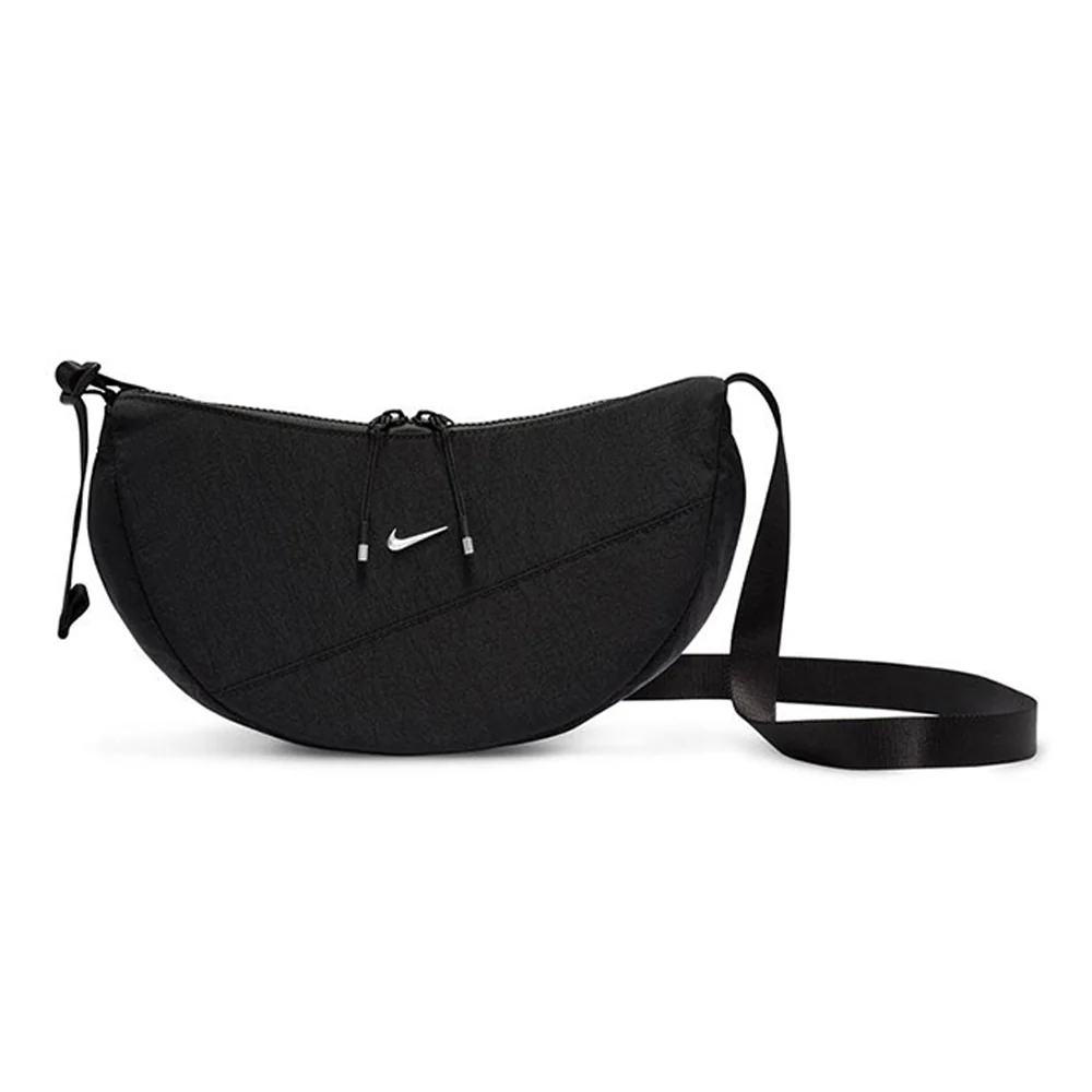 NIKE Aura Crescent Unisex Crossbody Bag - Black - ONE SIZE