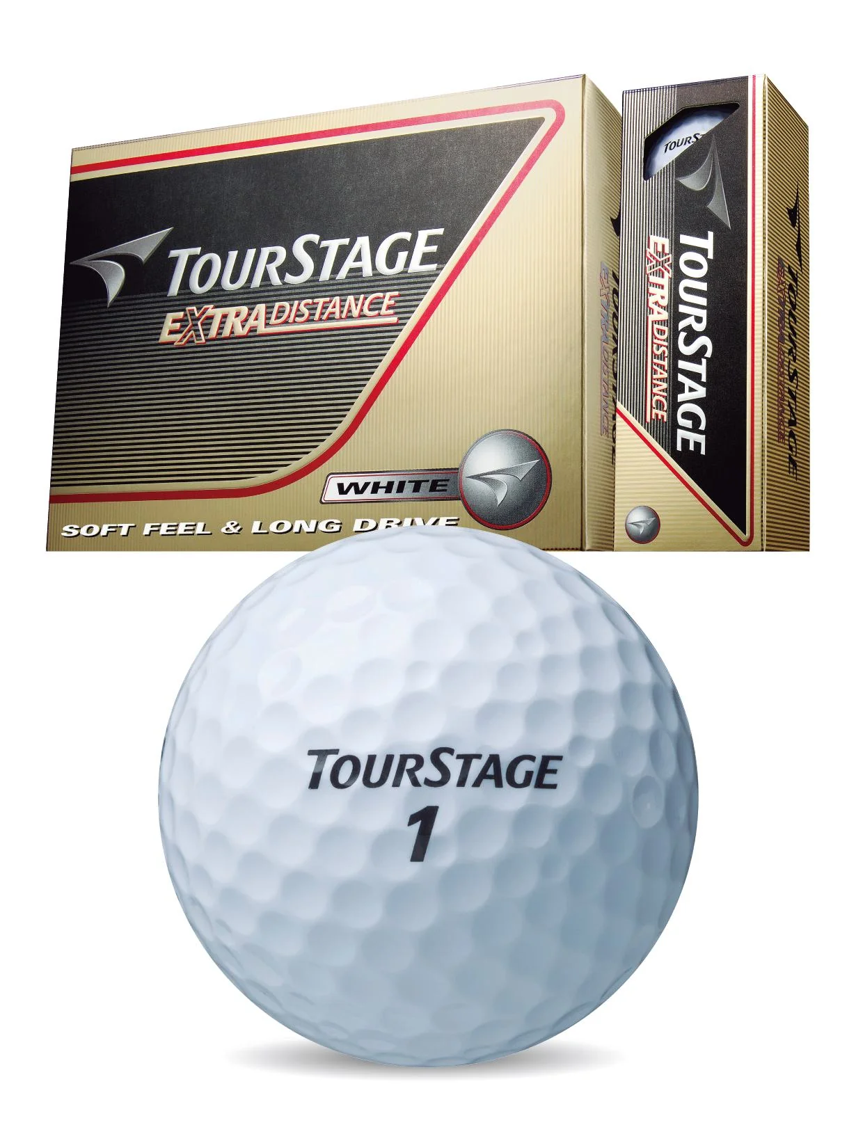 ลูกกอล์ฟ BRIDGESTONE BALL TOURSTAGE Extra Distance WHITE ( BUY 1 FREE 1 ) - White - ONE SIZE