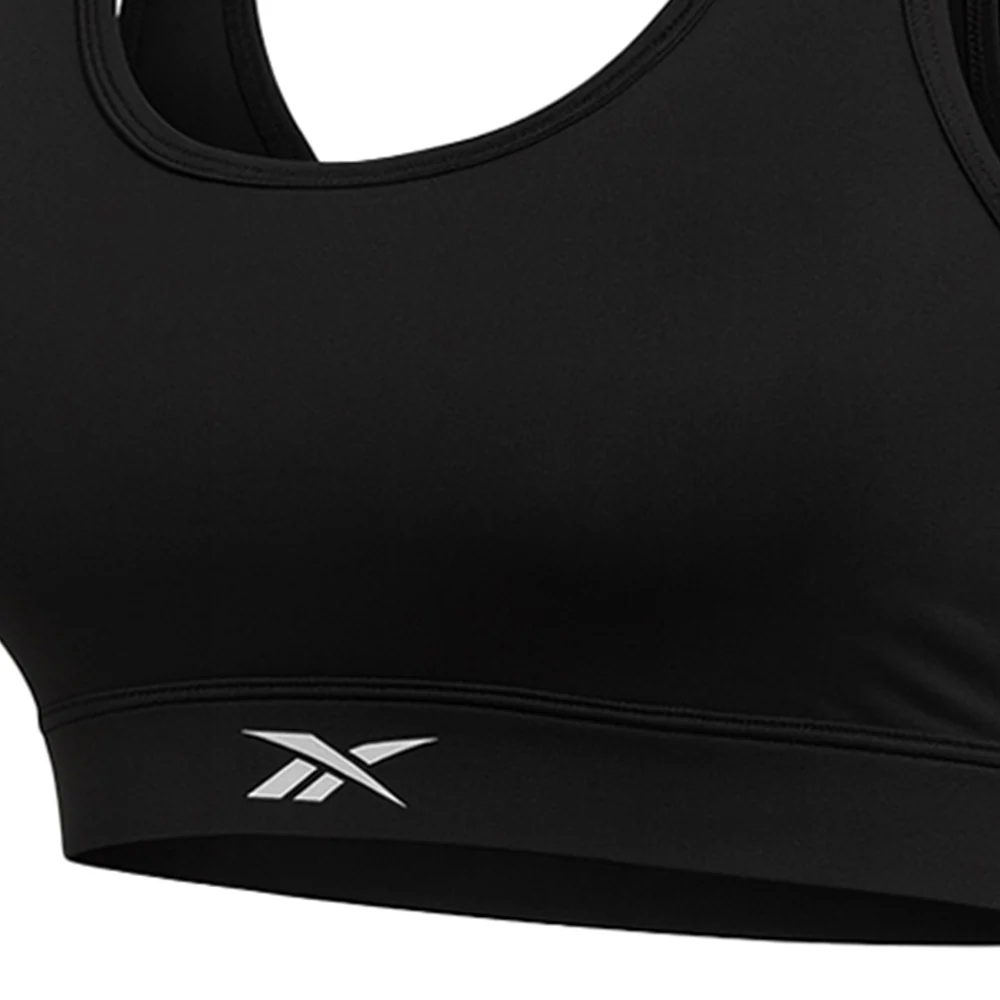 REEBOK RBK-DRY Motion Women's Running Sports Bra - Black - L (US SIZE)