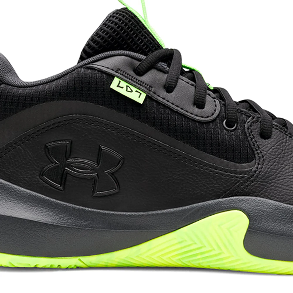 UNDER ARMOUR Lockdown 7 Unisex Basketball Shoes - Black - US 10