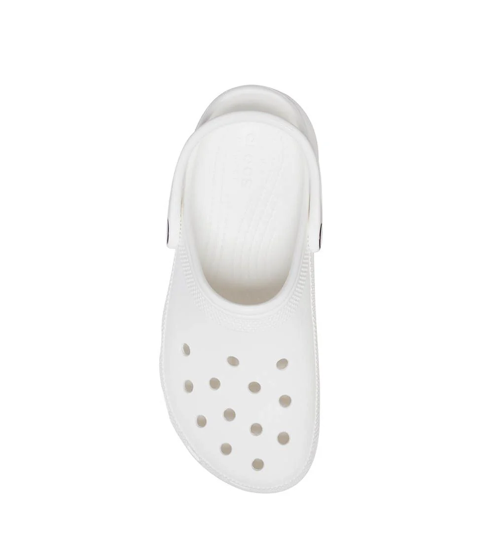Женские сабо Crocs Classic Platform Clog — цвет белый, Us W10