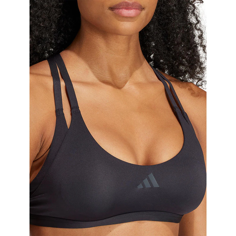 ADIDAS Aeroimpact Luxe Training Light-Support Women's Sports Bra - Black - 2XL AA-B