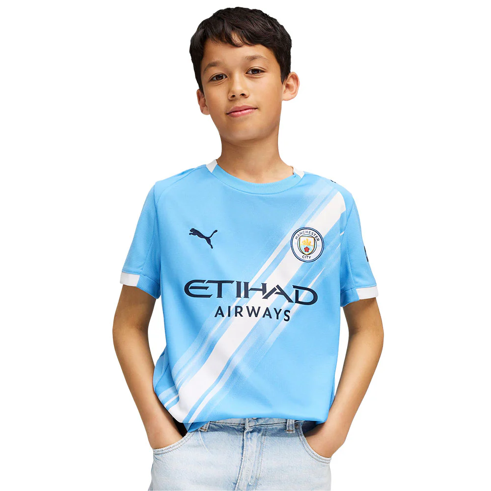 PUMA Kids Manchester City Home 2025/26 Jersey - Blue - 116 CM