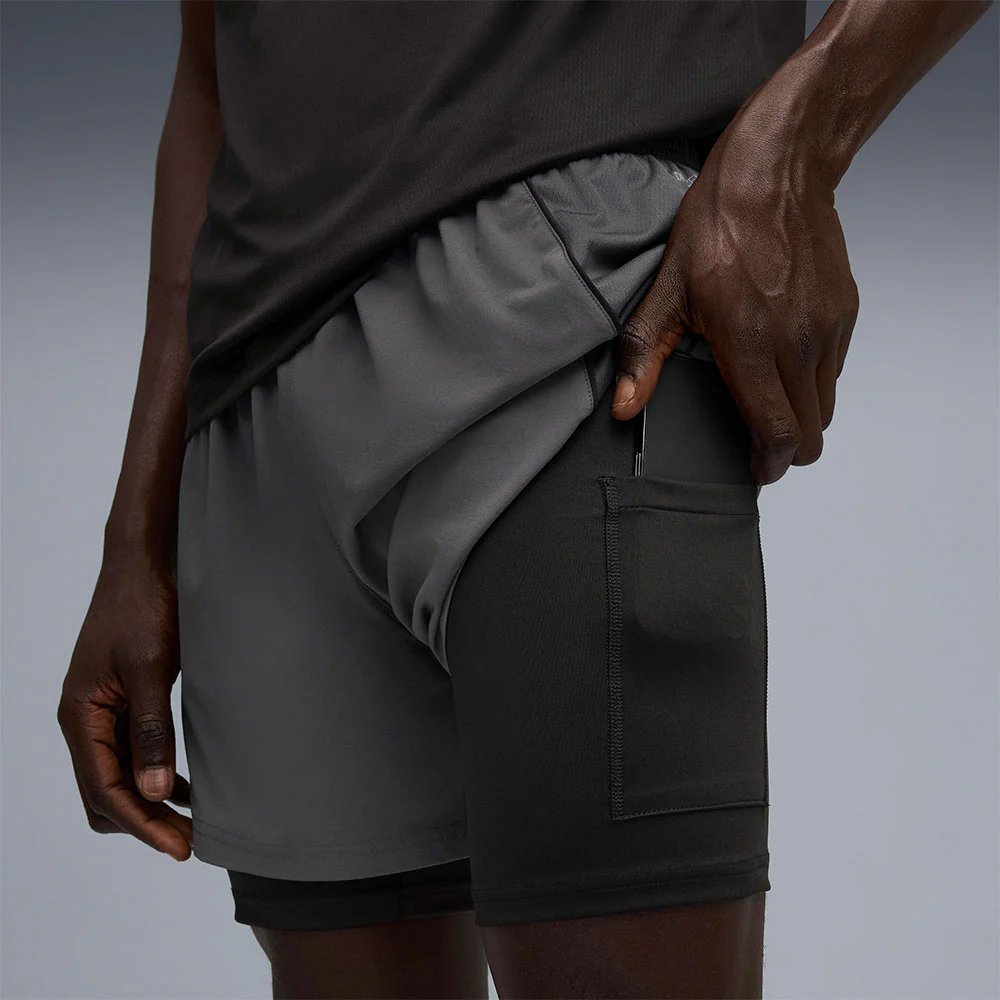 PUMA Velocity 5'' Men's Running Shorts - Grey - L (UK SIZE)