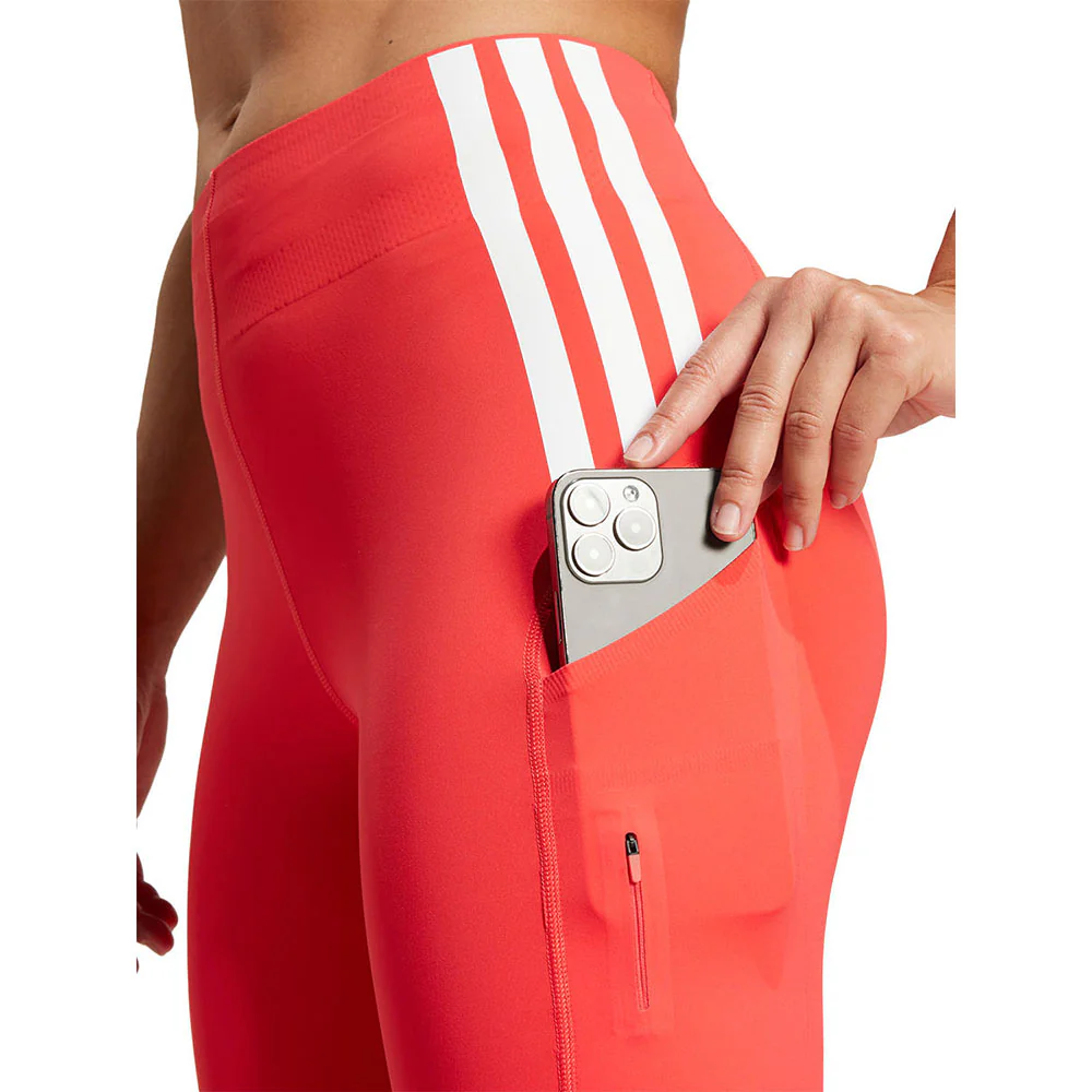 Женские легинсы Adidas Adizero Full Length Running — цвет красный, размер 2XL (азиатский размер)