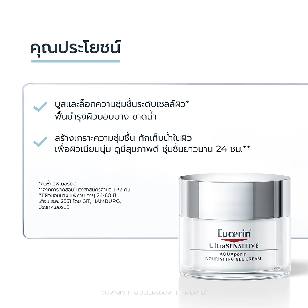 Гель-крем Eucerin Ultrasensitive Aquaporin Nourishing 50 мл