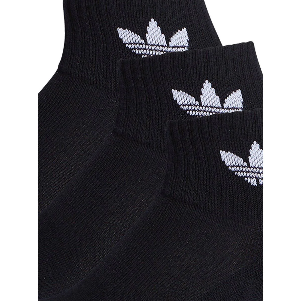 ADIDAS ORIGINALS Mid Crew Unisex Socks (3 Pairs) - Black - L (US SIZE)