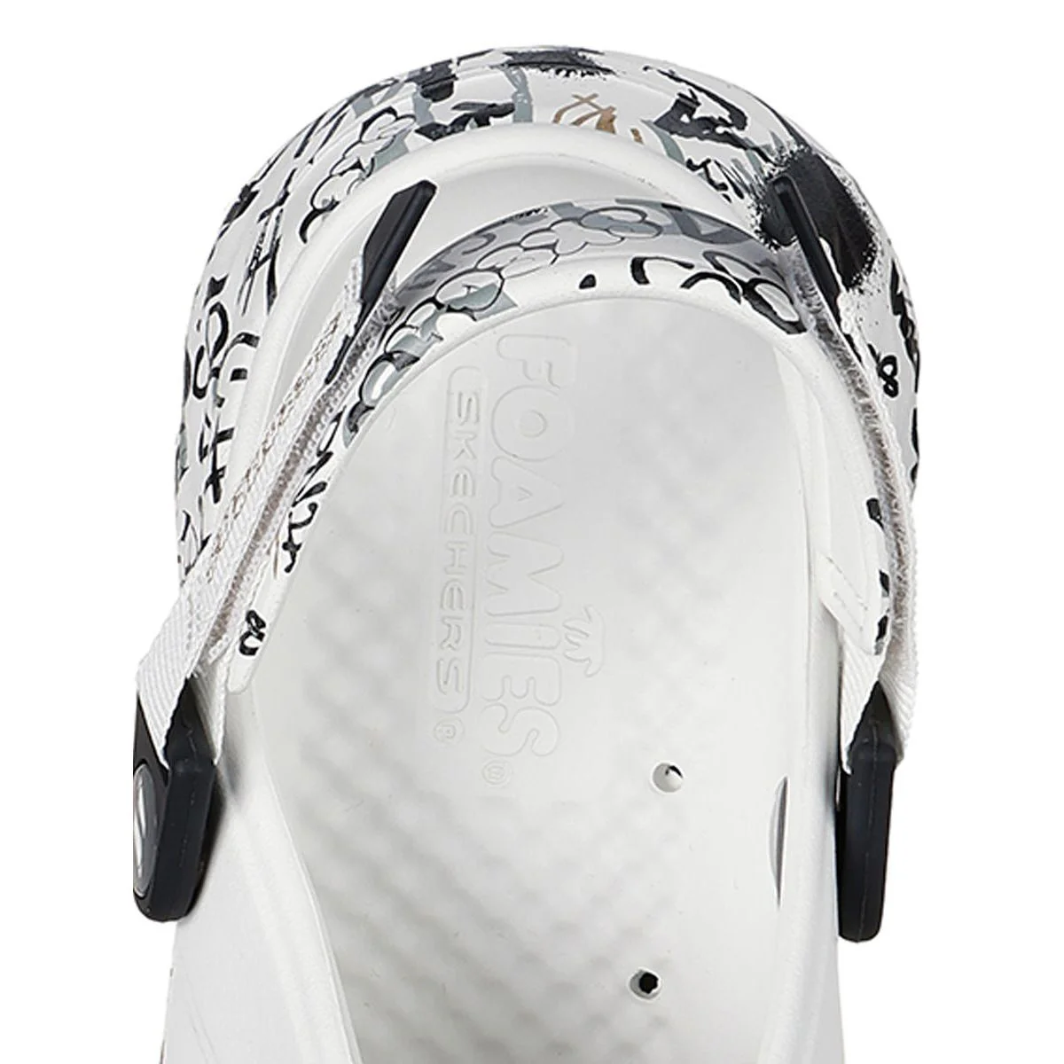 Skechers Foamies Max Cushioning — цвет белый, размер US 10, Wildstyle Women's Sandals