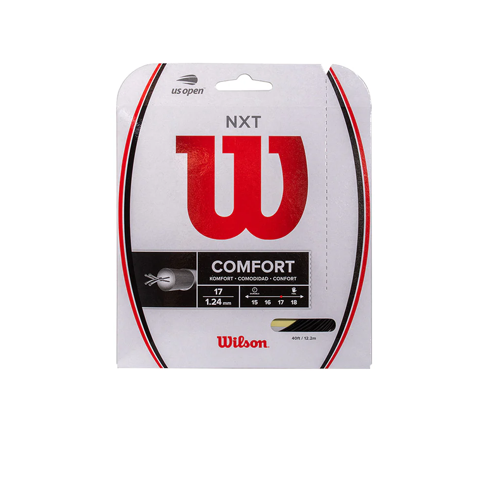 WILSON NXT 17 Tennis String Set - Black - ONE SIZE