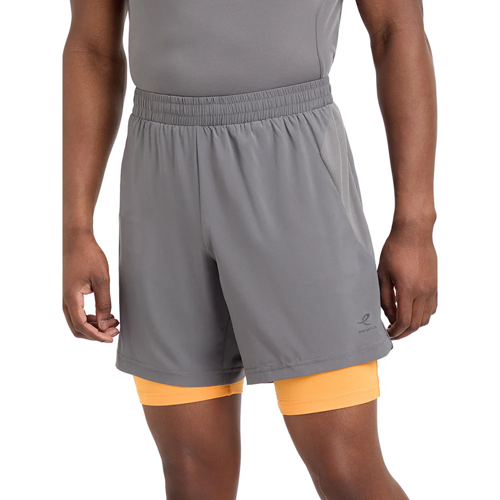 Мужские беговые шорты Energetics Allen V — цвет серый, размер L (EU SIZE)