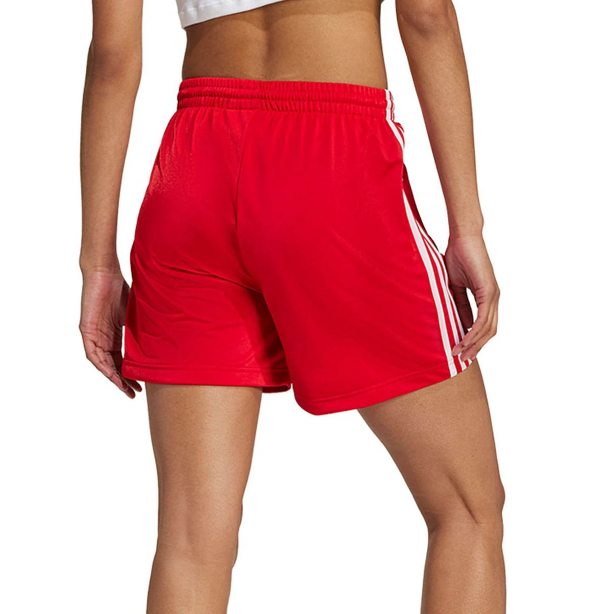 Женские повседневные шорты Adidas Originals Firebird — цвет красный, размер L (азиатский размер)