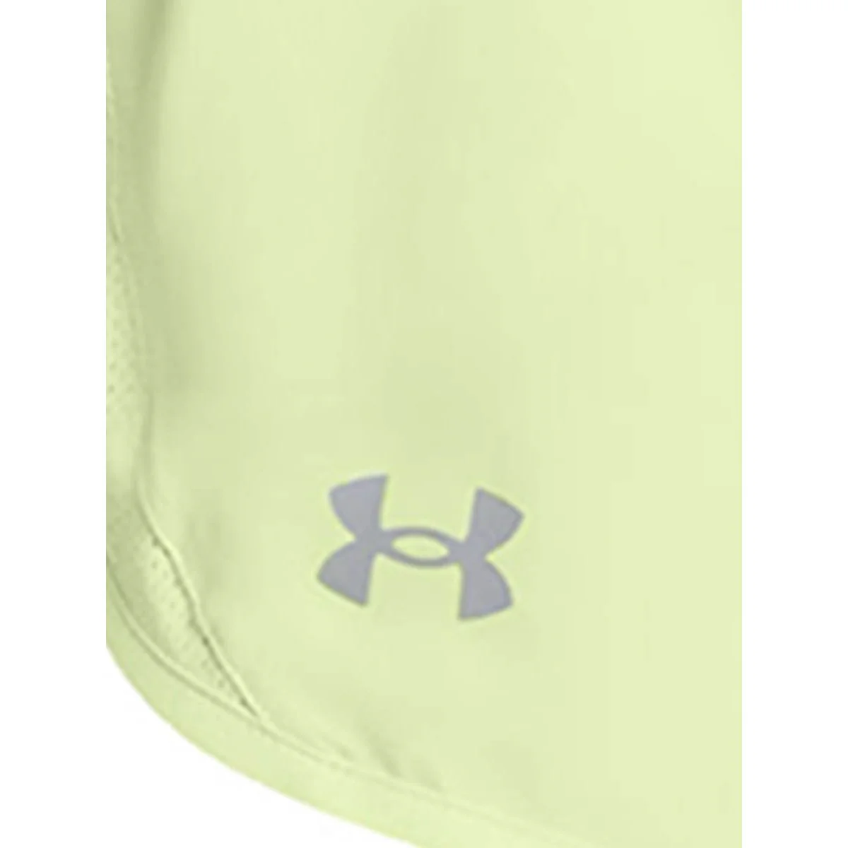 Женские беговые шорты Under Armour Fly-By 3 — цвет зеленый, размер L (американский размер)