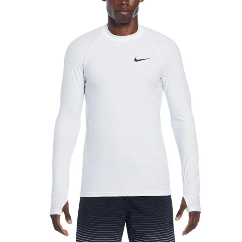 Nike Whitewater Long-Sleeve Men's Rashguard — цвет белый, размер L (американский размер)