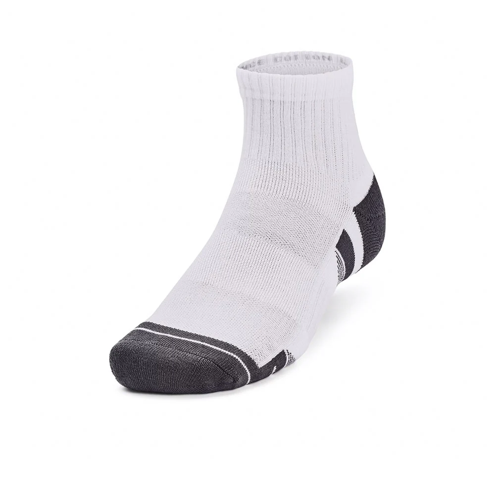 Носки унисекс Under Armour Performance Cotton Quarter (3 Pairs) — цвет белый, размер L (американский размер)