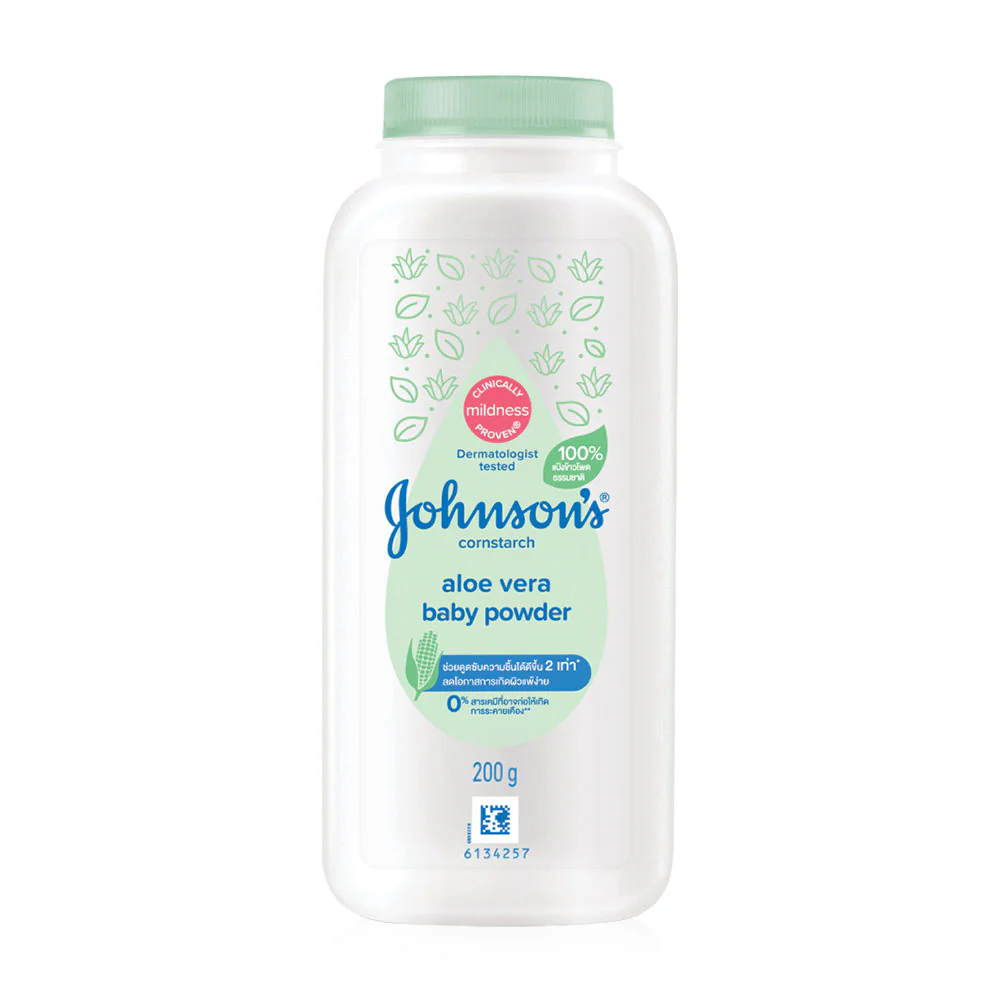 Пудра Johnsons детские Aloe & Vitamin E Cornstarch 200 г