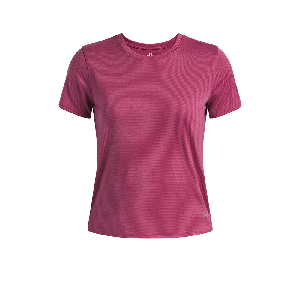 Женская беговая футболка Under Armour Launch Short Sleeve — цвет розовый, размер L (американский размер)
