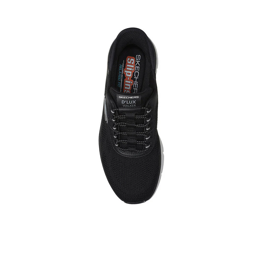 SKECHERS Slip-ins® Relaxed Fit®: D'Lux Walker 2.0 - Rezinate Men's Lifestyle Shoes - Black - US 10