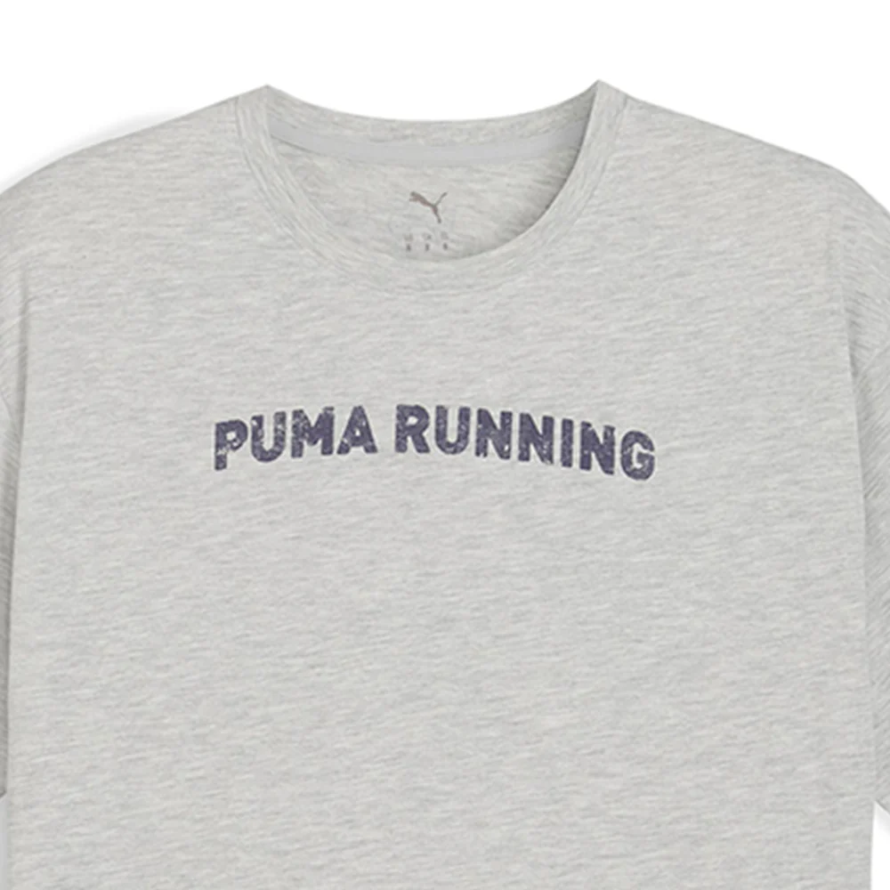 PUMA  Run Graphic Oversize Men's Running T-Shirt - Grey - L (UK SIZE)