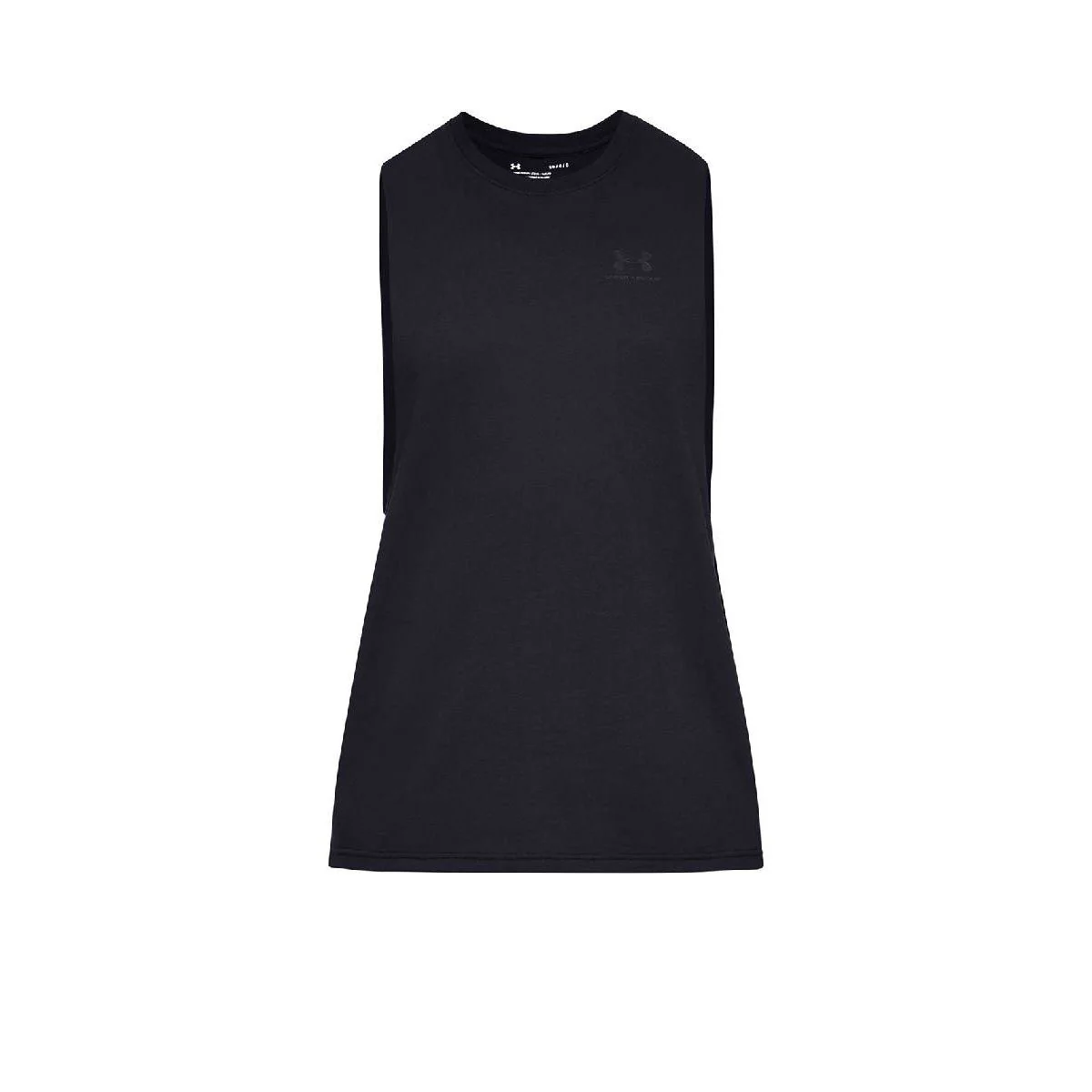 UNDER ARMOUR Sportstyle Left Chest Cut-Off Men's Training Tank - Black - L (US SIZE)