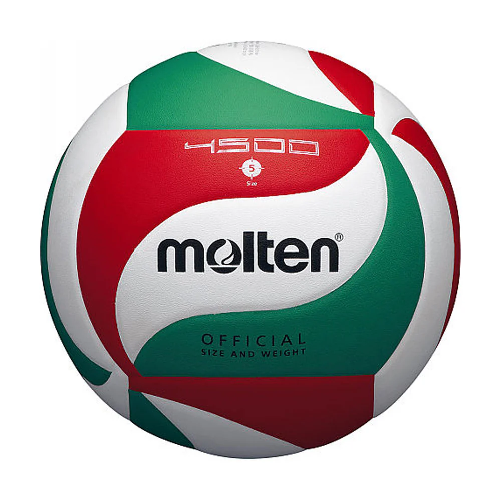 MOLTEN วอลเล่ย์บอล V5M4500 เบอร์ 5 สีขาว/แดง/เขียว - Multi color - BALL 5