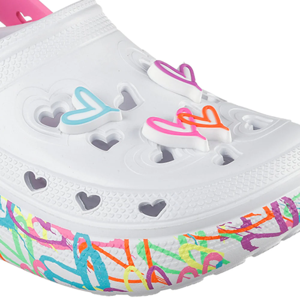 SKECHERS x JGoldcrown: Foamies Cutie Pops – Love Pop Girls Sandals