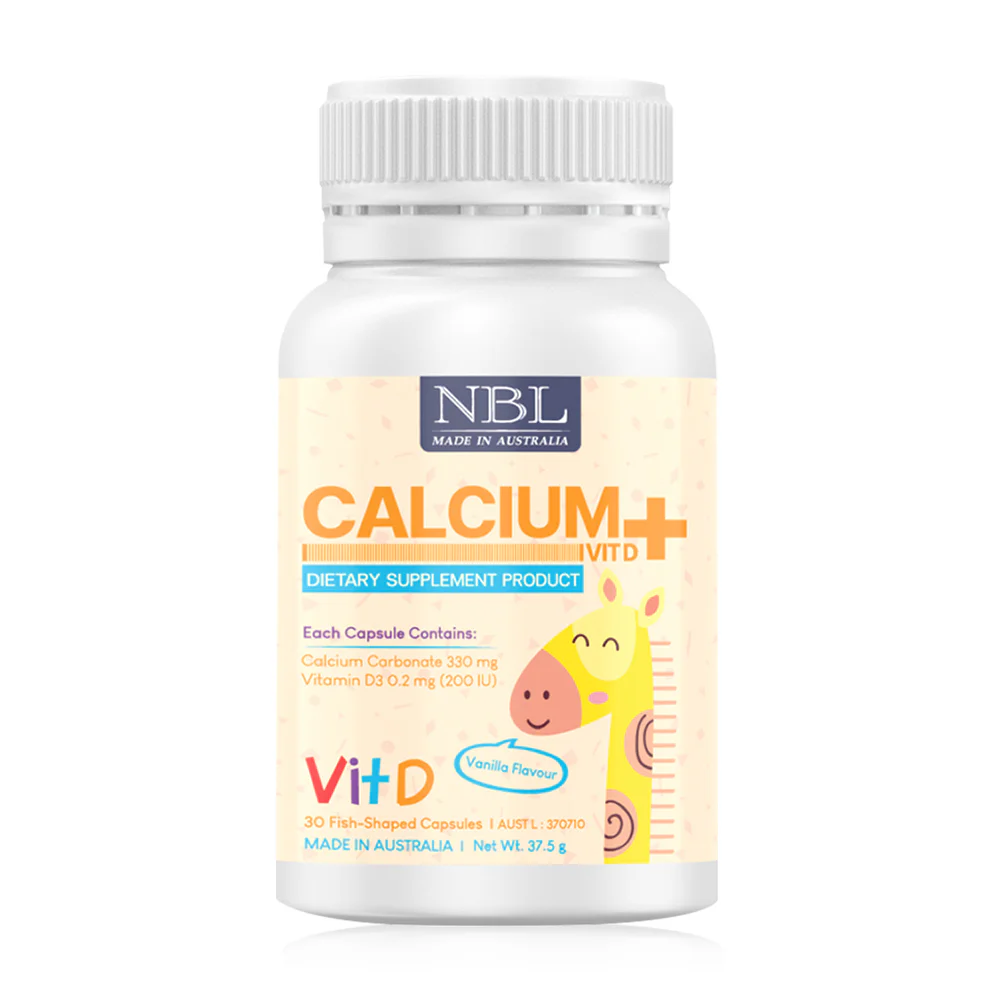 NUBOLIC Calcium + Vit D 30 Capsules