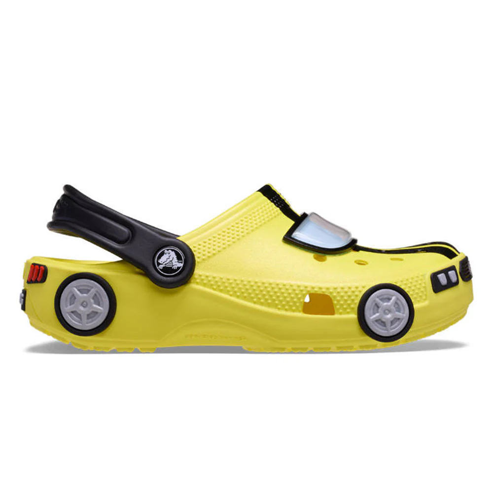 CROCS Classic IAM Race Car Clog Kids Lifestyle Shoes - Yellow - US C11