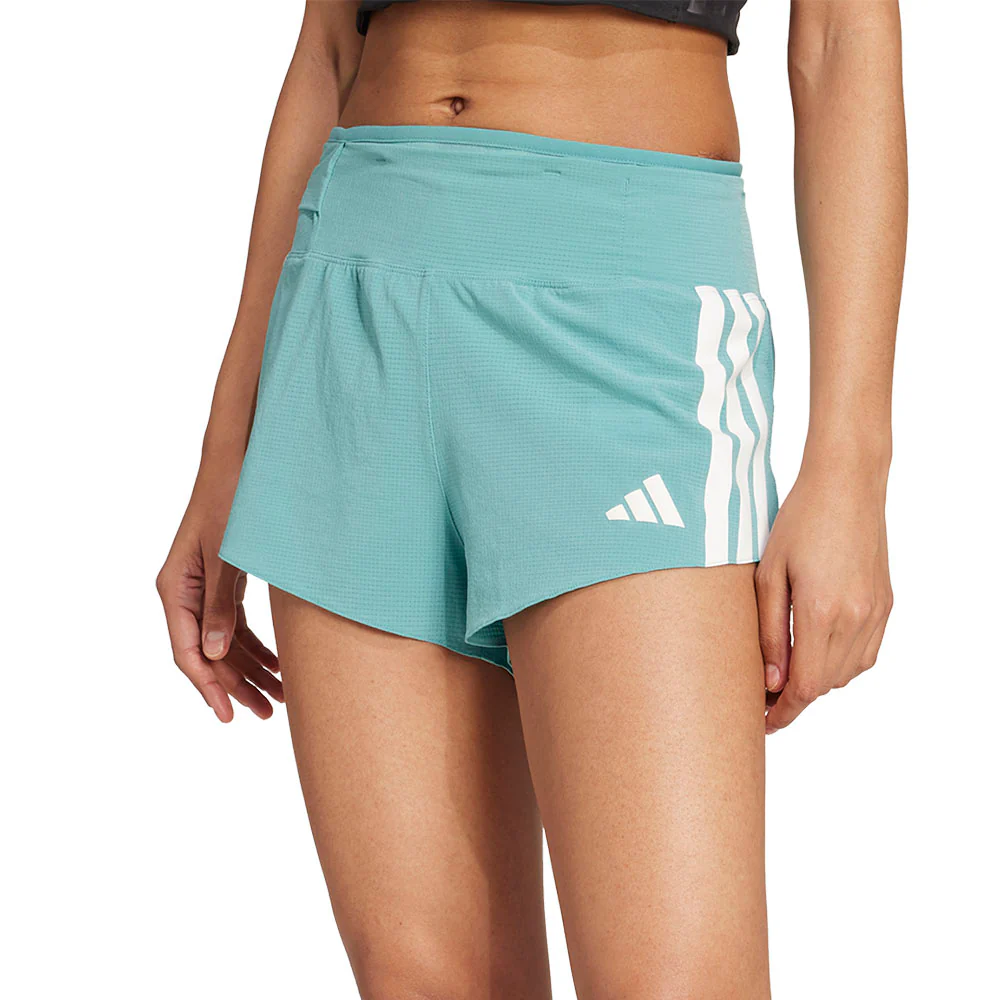 ADIDAS Adizero Running Gel Pocket Women's Running Shorts - Green - 2XL (ASIAN SIZE)