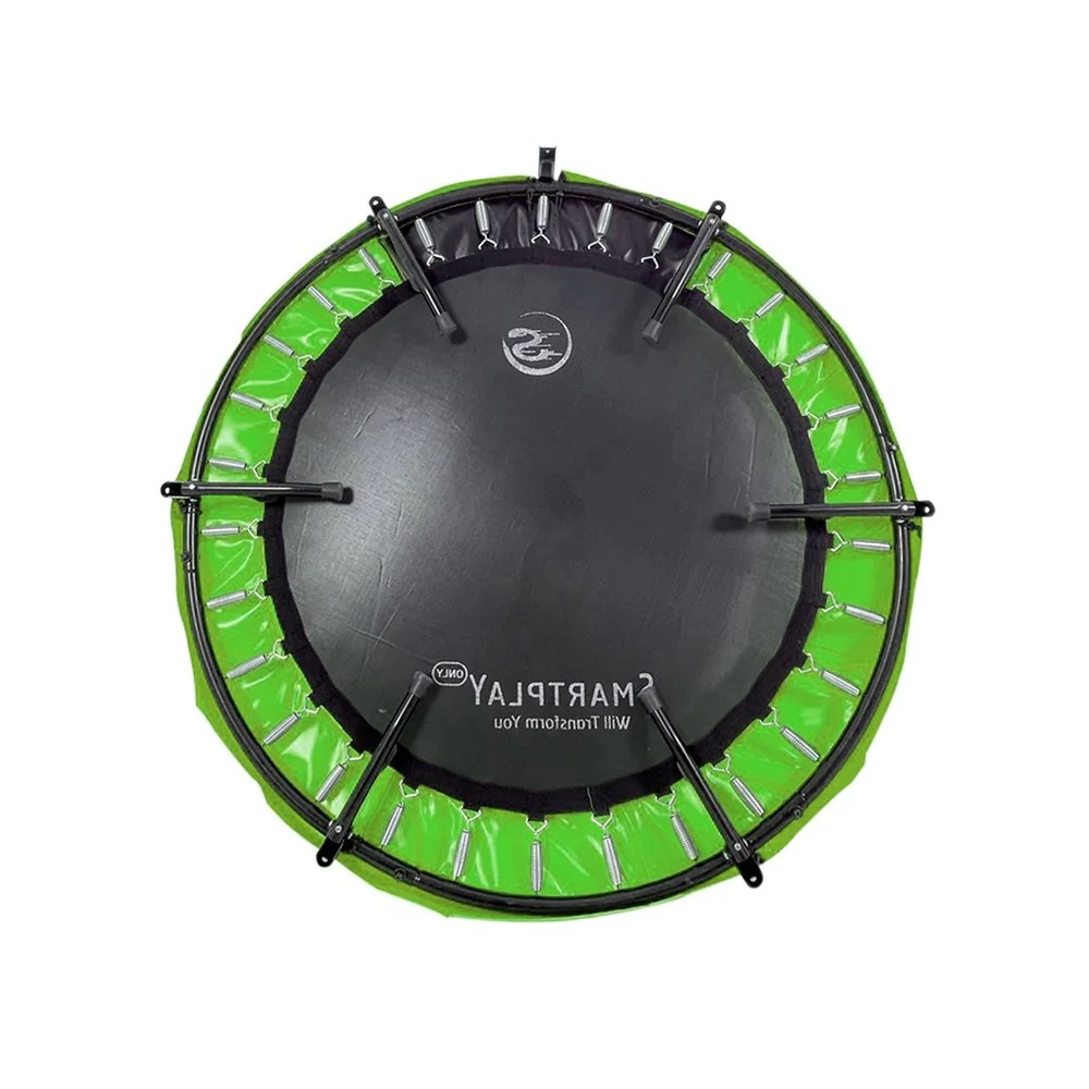 Smartplayonly แทรมโพลีนที่กระโดด รุ่นซุปเปอร์เบาซ์โปร พับเก็บขาได้ ขนาด 55 นิ้ว สีเขียว - Green - One Size