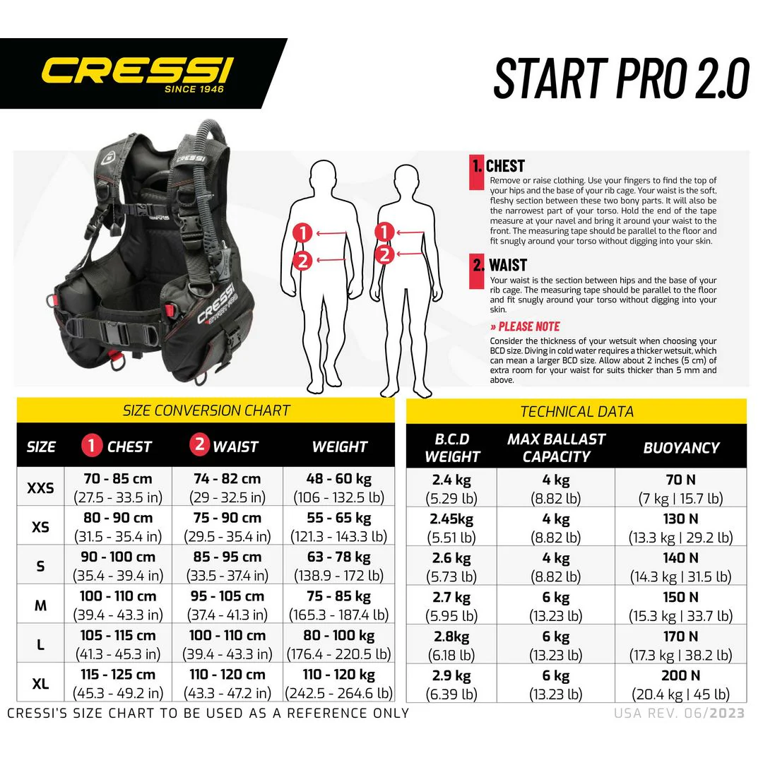 CRESSI Start Pro BCD - Black - 2XL