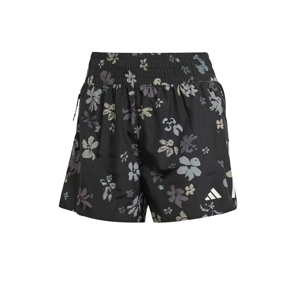 ADIDAS Own the Run CLIMACOOL High Rise Floral Women's Running Shorts - Black - 2XL (ASIAN SIZE)
