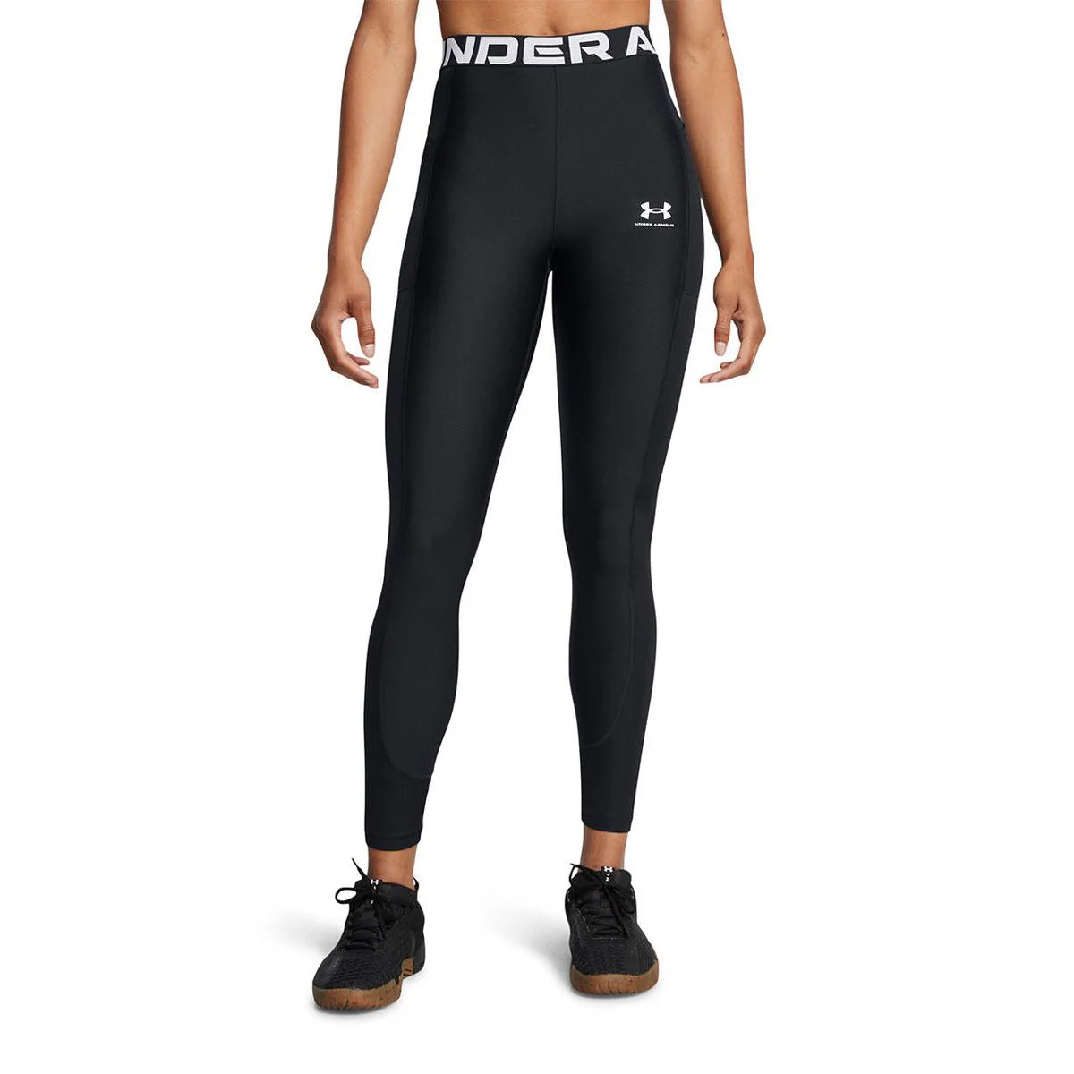 UNDER ARMOUR HeatGear® Rib Women's Training Leggings - Black - L (US SIZE)