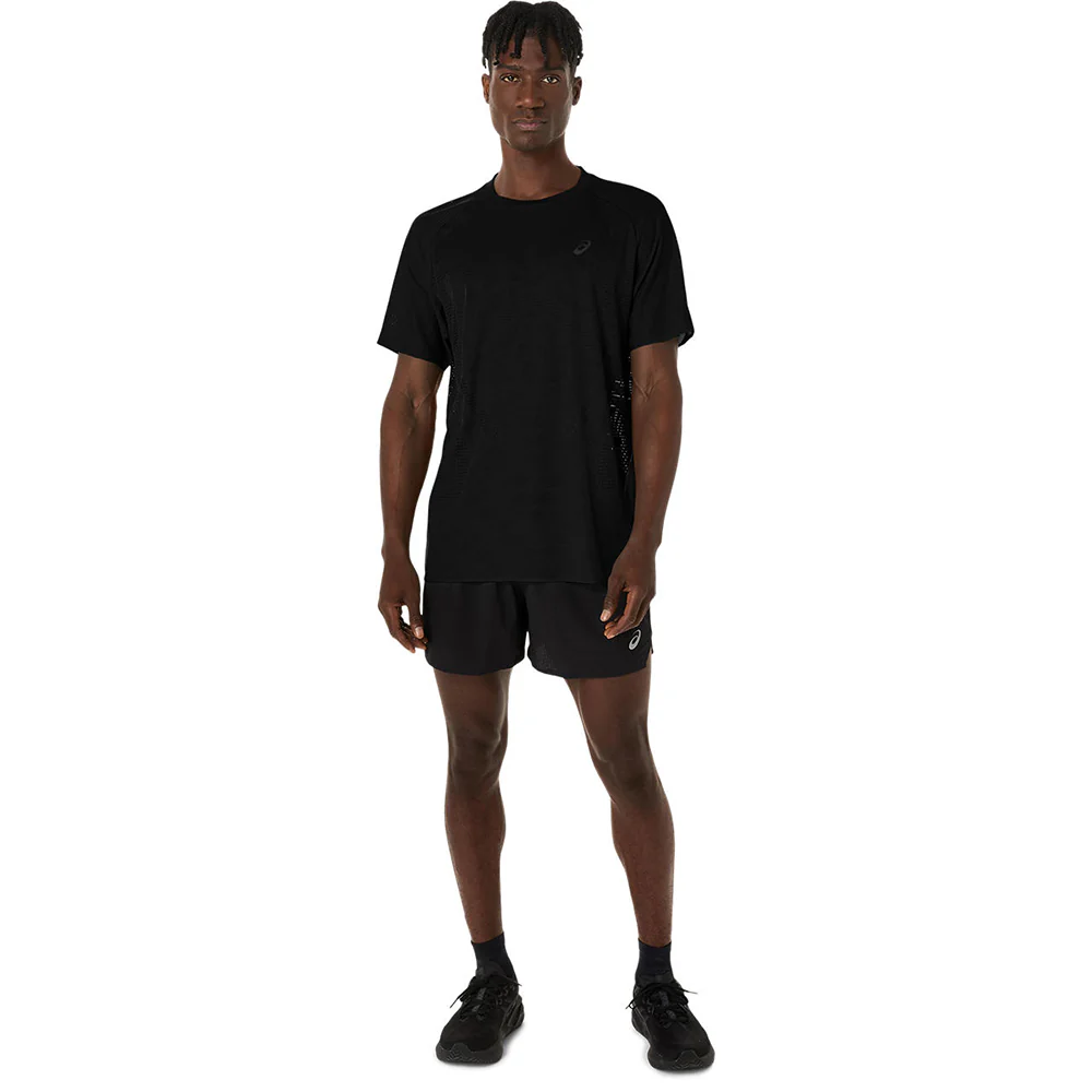 ASICS Metarun Men's Running T-Shirt - Black - L (ASIAN SIZE)