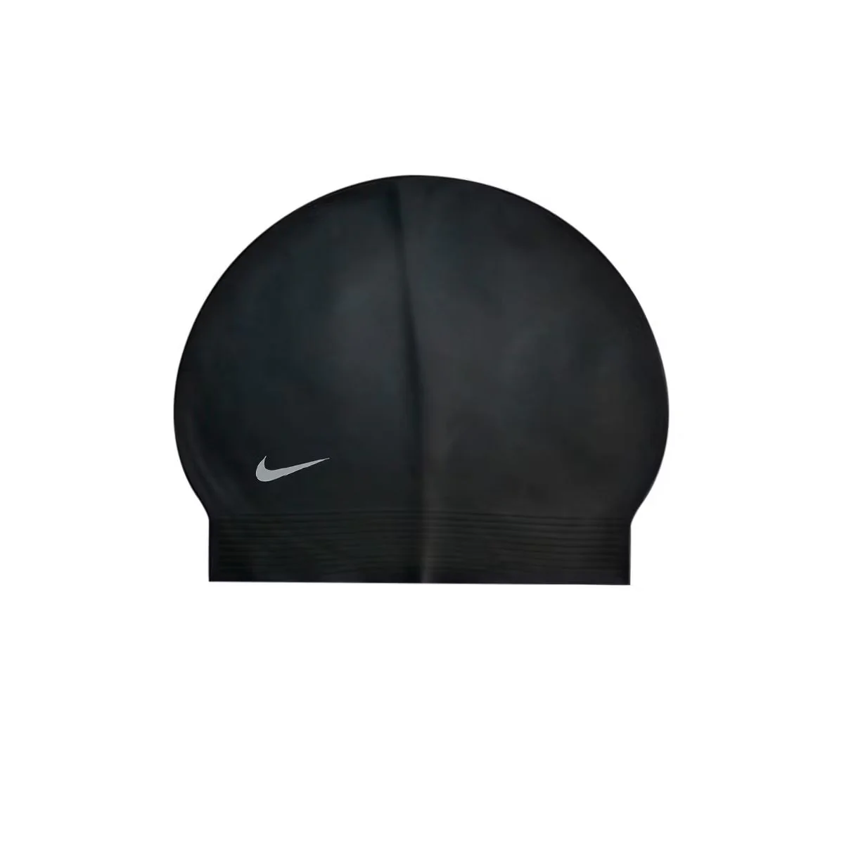NIKE Solid Latex Unisex Swim Cap - Black - ONE SIZE