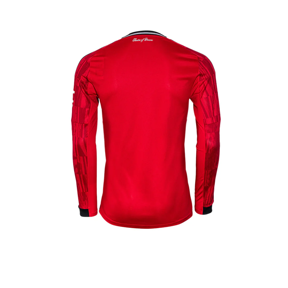 ADIDAS Men's Manchester United Home 2025/26 Long Sleeve Jersey - Red - 2XL (UK SIZE)