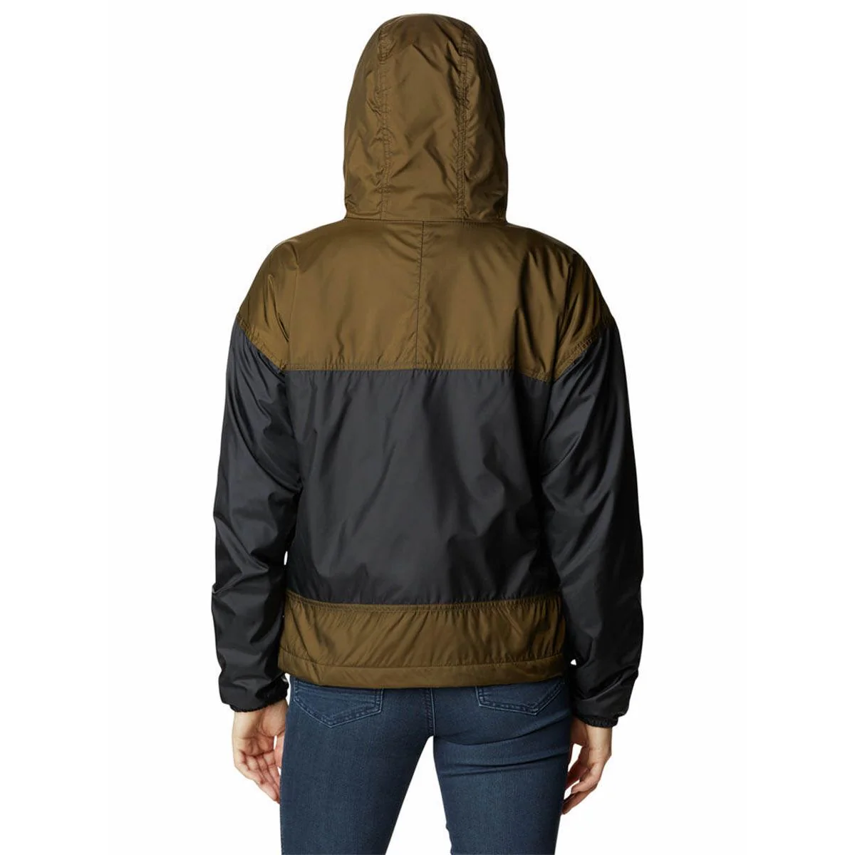 COLUMBIA Flash Challenger Fleece Lined Windbreaker Women's Hiking Jacket - Black - 2XL (US SIZE)